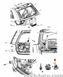 مقبض الباب الخلفي - JEEP GRAND CHEROKEE ( 2011 )