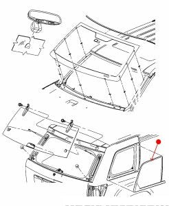 قزازة جانبية خلفية - JEEP GRAND CHEROKEE يمين ( 2006 )
