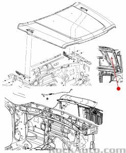 ممتص صدمات غطاء المحرك - JEEP LIBERTY ( 2011 )