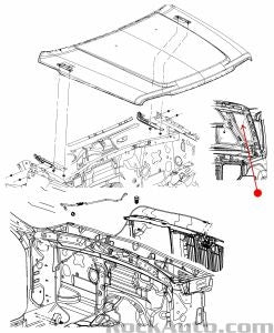 ممتص صدمات غطاء المحرك - JEEP LIBERTY ( 2009 )