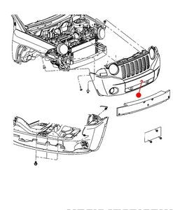 قطعة داخلية للصدام - JEEP PATRIOT أمامي ( 2010 )