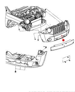 قطعة داخلية للصدام - JEEP PATRIOT أمامي ( 2008 )