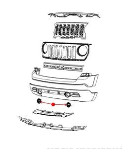 غطاء لمبة ضباب - JEEP PATRIOT أمامي يمين ( 2013 )
