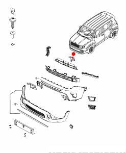 عاكس - JEEP RENEGADE أمامي ( 2020 )