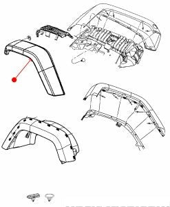 تجميلي رفرف - JEEP WRANGLER ( 2018 )