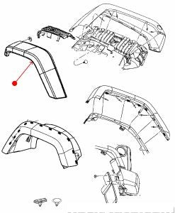 تجميلي رفرف - JEEP WRANGLER ( 2013 )