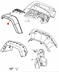 تجميلي رفرف - JEEP WRANGLER ( 2009 )