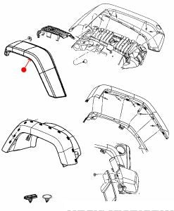 تجميلي رفرف - JEEP WRANGLER ( 2008 )