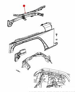 دعم الراديتر - JEEP WRANGLER ( 2007 )