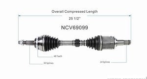 عمود CV - LEXUS  ES300H  Front Left ( 2016 )