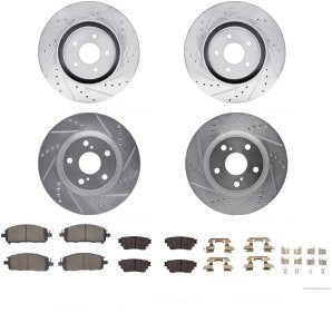 طقم هوبات مع فحمات - MITSUBISHI OUTLANDER أمامي ( 2024 )