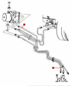 أنبوب الفرامل - MITSUBISHI RAIDER أمامي يسار ( 2006 )