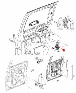 ماكينة قفل الباب - MITSUBISHI RAIDER خلفي يسار ( 2009 )