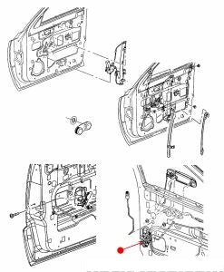 ماكينة قفل الباب - MITSUBISHI RAIDER ( 2009 )