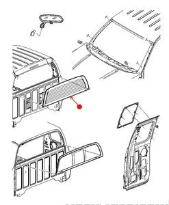 زجاج خلفي - MITSUBISHI RAIDER خلفي ( 2006 )