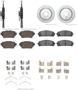 طقم هوبات مع فحمات - TOYOTA HIGHLANDER أمامي ( 2023 )