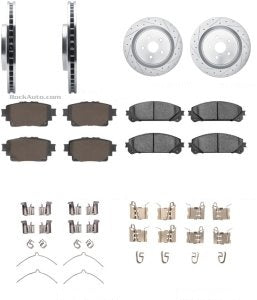 طقم هوبات مع فحمات - TOYOTA HIGHLANDER أمامي ( 2020 )