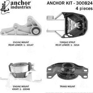 طقم قواعد المكينة - VOLVO C30 ( 2008 )
