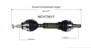 عمود CV - VOLVO XC70 أمامي يسار ( 2012 )