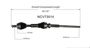 عمود CV - VOLVO XC90 أمامي يمين ( 2008 )